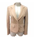 ミッシェルクラン MICHEL KLEIN テーラードジャケット 総裏地 ウール 38 M ベージュ /YK