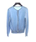 エフデ ef-de ニット カーディガン 長袖 9 M 水色 ライトブルー /AU