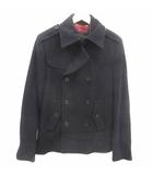 ザラマン ZARA MAN ピーコート Pコート 総裏地 ウール S 黒 ブラック /YK
