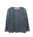 グラニフ graniph トレーナー スウェット 刺繍 長袖 F 黒 ブラック /MN