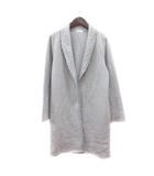 アクシーズファム axes femme カーディガン ロング 刺繍 レース 裏起毛 M グレー /MN