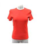 プラステ PLST カットソー リブ 半袖 M オレンジ /YI