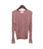 スローブ イエナ SLOBE IENA ニット カットソー 長袖 リブ ウール ピンク /MN