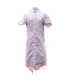 プラステ PLST シャツワンピース ロング 半袖 2 M ピンク /YI