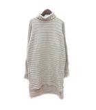 フリークスストア FREAKS STORE ワンピース ニット ミニ タートルネック 長袖 F グレージュ /MN