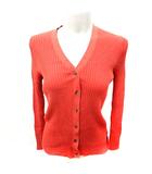 プラステ PLST カーディガン ニット 長袖 M オレンジ /RT
