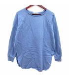 ジャーナルスタンダード レリューム JOURNAL STANDARD relume カットソー スウェット スリット 長袖 F 青 ブルー /YK