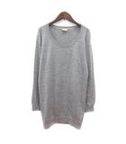 スピック&スパン ノーブル Spick&Span Noble ワンピース ニット ミニ 長袖 ウール グレー /MN