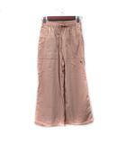 ワイドパンツ ナイロン S ピンクベージュ /YI