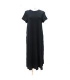アズールバイマウジー AZUL by moussy Tシャツワンピース ロング 半袖 S 黒 ブラック /YI