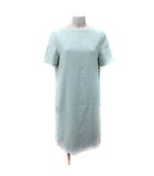 ドレステリア DRESSTERIOR ワンピース ひざ丈 半袖 36 S ミントグリーン /YI