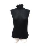 ココディール COCO DEAL カットソー リブ ハイネック ノースリーブ 2 M 黒 ブラック /YI