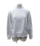 ヒューマンウーマン HUMAN WOMAN ニット セーター 長袖 M 水色 /YI