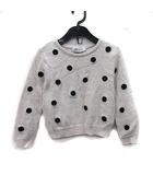 エイチ&エム H&M ニット カットソー 長袖 ドット ベージュ /YI ●RY