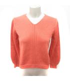 ヒューマンウーマン HUMAN WOMAN ニット セーター 長袖 M オレンジ /RT