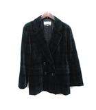  モンテセントロ MONTE CENTRO テーラードジャケット 総裏地 チェック フリース 9 M マルチカラー /YI