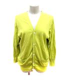 ズッカ zucca カーディガン ニット 長袖 M ライム /RT