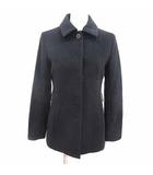 ナチュラルビューティーベーシック NATURAL BEAUTY BASIC ステンカラーコート 総裏地 アンゴラ S 黒 ブラック /YK