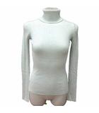 ロペ ROPE ニット カットソー タートルネック 長袖 ウール 38 M 緑 ライトグリーン /YK