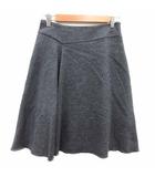 フレアスカート ひざ丈 ウール 2 M グレー /YK