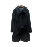 コート ロング シングル 総裏地 アンゴラ 42 M 黒 ブラック /MN