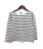 ロッソ ROSSO アーバンリサーチ カットソー Tシャツ クルーネック ボーダー 長袖 F 白 アイボリー /MN