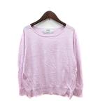 スピック&スパン ノーブル Spick&Span Noble ニット カットソー 長袖 ピンク /MN