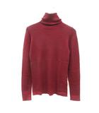 ケティ KETTY ニット カットソー タートルネック 長袖 リブ ウール 2 M 赤 レッド /MN