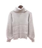 プロポーション ボディドレッシング PROPORTION BODY DRESSING ニット セーター タートルネック 長袖 リブ M グレージュ /MN