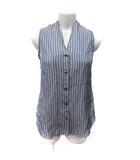 イエナ IENA シャツ ブラウス ノースリーブ ストライプ グレー /YI