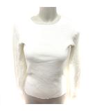 B&Y ユナイテッドアローズ BEAUTY&YOUTH ビューティー&ユース ニット カットソー Uネック 長袖 アイボリー /RT