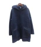 B&Y ユナイテッドアローズ BEAUTY&YOUTH ビューティー&ユース ボアコート ロング フード S 紺 ネイビー /AU