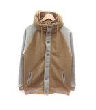 ビームスハート BEAMS HEART ジャケット ニット 長袖 L ベージュ グレー /MS