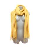 ダイアグラム グレースコンチネンタル Diagram GRACE CONTINENTAL マフラー ストール フリンジ カシミヤ 黄色 イエロー /MN