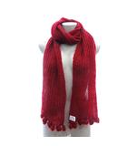 アイアイエムケー ミッシェルクラン iiMK ストール マフラー ニット ポンポン 赤 レッド /AU