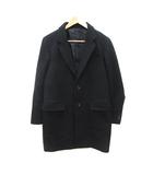 ユナイテッドアローズ A DAY IN THE LIFE UNITED ARROWS チェスターコート ウール 総裏地 S 黒 ブラック /MS
