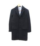 シップスジェットブルー SHIPS JET BLUE チェスターコート ウール 総裏地 S 紺 ネイビー /MS