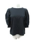 ルーニィ LOUNIE カットソー 七分袖 F 黒 ブラック /YI