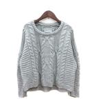 オズモーシス osmosis ニット セーター 長袖 ケーブル ONE M グレー /MN