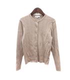 ナチュラルビューティーベーシック NATURAL BEAUTY BASIC カーディガン ニット リブ M ベージュ /MN