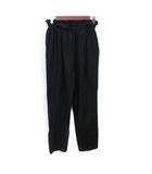 ルーニィ LOUNIE テーパードパンツ ナイロン 38 M 黒 ブラック /YI