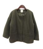 サマンサモスモス SM2 ノーカラージャケット 総裏地 F カーキ /MS