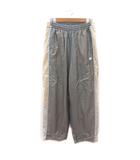 ウィルソン WILSON スポーツウェア ナイロンパンツ ロング ライン ワンポイント L グレー ベージュ 白 ホワイト /MS