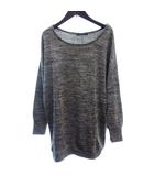 チャオパニック CIAOPANIC ニット ワンピース ミニ オーバーサイズ 長袖 F 茶 ブラウン /AU