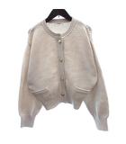 ドゥドゥ DOUDOU ニット カーディガン 長袖 F ベージュ /AU