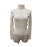 ジュエルチェンジズ Jewel Changes アローズ ニット カットソー タートルネック リブ 長袖 F 白 アイボリー /MS