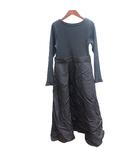 グローバルワーク GLOBAL WORK Eiis ドッキングワンピース マキシ ロング ニット 長袖 S 黒 ブラック /AU