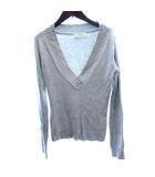 シュプリーム SUPREME ニット セーター クロスオーバーVネック カシミヤ混 長袖 グレー /AU