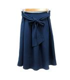 ジャイロ JAYRO MOTOMACHI SELECTION フレアスカート ひざ丈 L 紺 ネイビー /MN