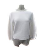 ノーリーズ Nolley's ニット カットソー 長袖 38 M 白 ホワイト /YI